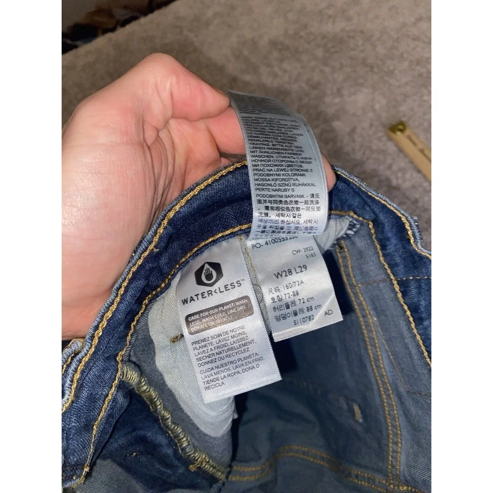 Levi's 511 Slim Fit Stretch Jeans Blue Denim Mens 28x29 Western Work Casual Camo